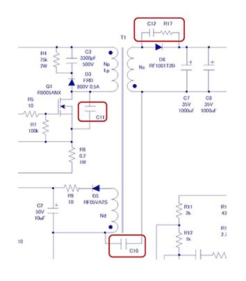 絕緣型反激式轉換器電路的EMC設計技巧